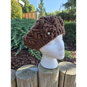 Crochet Beret   Brown  Warmth and Handcrafted Color with the Magical Touch.
